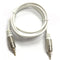 1' Shielded Heavy Duty 3.5mm Stereo Cable (Male/Male) - White